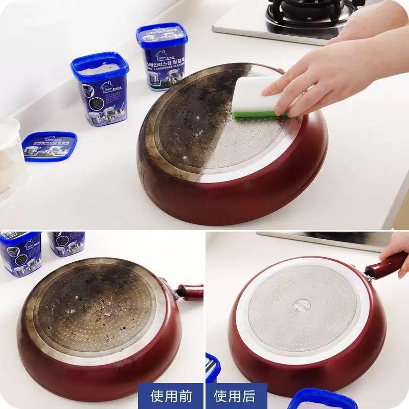 2026 500g Stainless Steel Cleaning Paste Household Kitchen Oily Wash Pot Bottom Black Scale to Remove Dirt