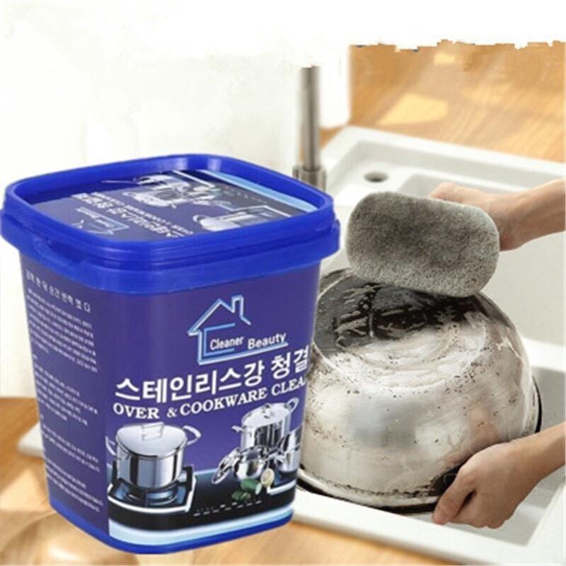 2026 500g Stainless Steel Cleaning Paste Household Kitchen Oily Wash Pot Bottom Black Scale to Remove Dirt